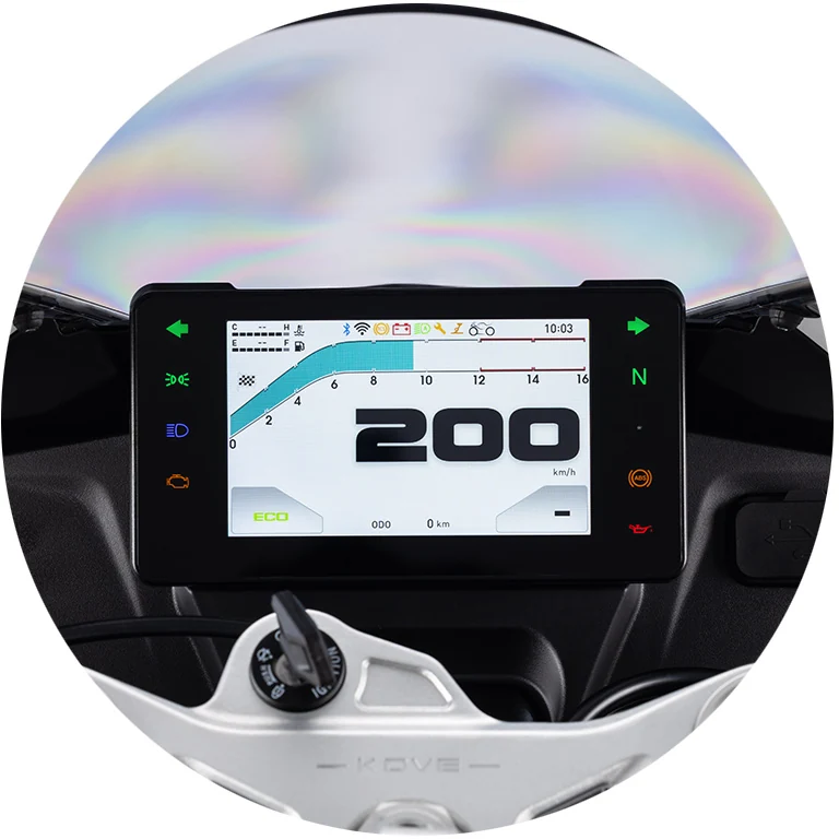 PAINEL TFT DE 5" COM CONECTIVIDADE MIRRORING