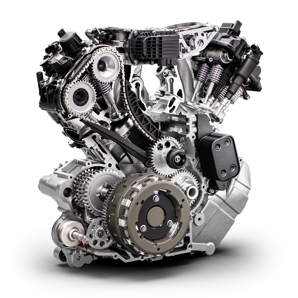 Motor V-twin com Camshift